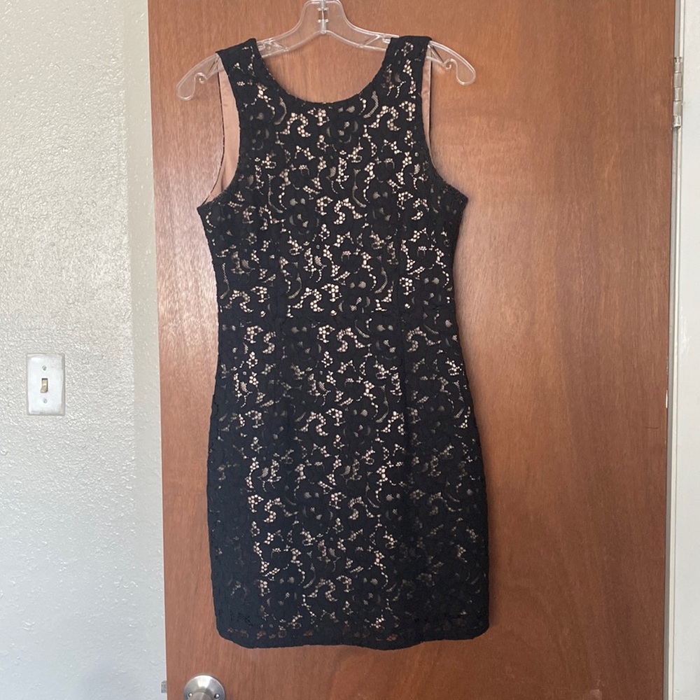 Julie Brown black dress